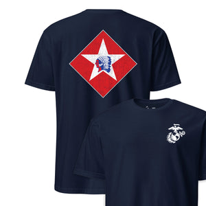 1st Battalion 6th Marines Back Print T-Shirt