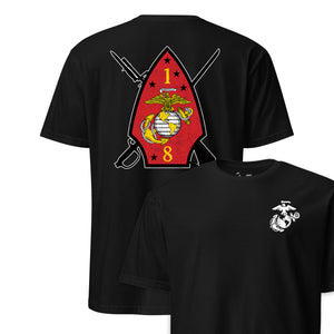1st Battalion 8th Marines Back Print T-Shirt