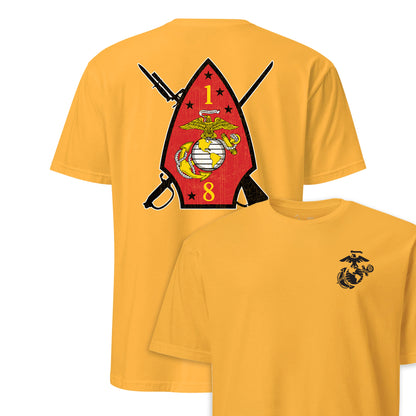 1st Battalion 8th Marines Back Print T-Shirt