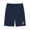 Eagle Globe & Anchor- Silver Logo Pocket Shorts - NAVY