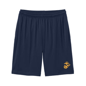 Eagle Globe & Anchor- Gold Logo Pocket Shorts