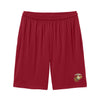 Eagle Globe & Anchor- Gold and Silver Logo Pocket Shorts - RED
