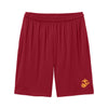 Eagle Globe & Anchor- Gold Logo Pocket Shorts - RED