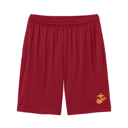 Eagle Globe & Anchor- Gold Logo Pocket Shorts