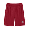 Eagle Globe & Anchor- Silver Logo Pocket Shorts - RED