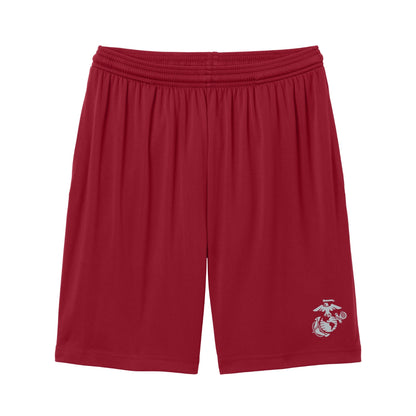 Eagle Globe & Anchor Silver Logo Pocket Shorts - side view