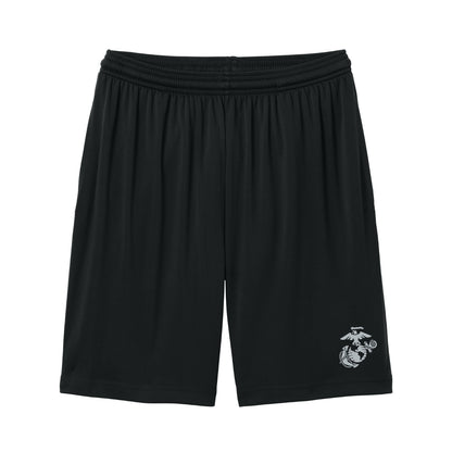 Eagle Globe & Anchor- Silver Logo Pocket Shorts