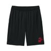 Eagle Globe & Anchor- Red Logo Pocket Shorts - BLACK