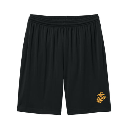 Eagle Globe & Anchor Gold Logo Pocket Shorts - back view