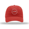 1776 Betsy Ross Unstructured Hat - RED