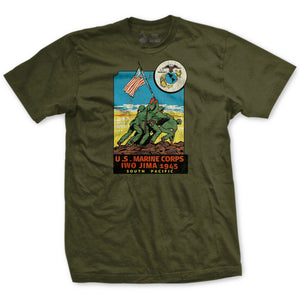 1950's Era IWO JIMA Poster T-Shirt