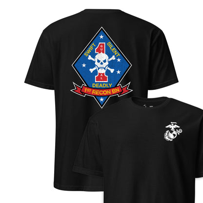 1st Recon Battalion Back Print T-Shirt