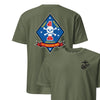 1st Recon Battalion Back Print T-Shirt - OD GREEN