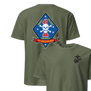 1st Recon Battalion Back Print T-Shirt