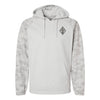 1st Division Subdued Camo Fleece Performance Hooded Sweatshirt - GREY