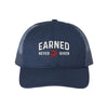 Earned Never Given Structured Trucker - NAVY/NAVY