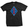 1st Division Vintage T-Shirt - BLACK