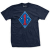 1st Division Vintage T-Shirt - NAVY