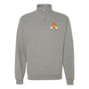 1st Battalion 14th Marines Quarter Zip Sweatshirt - Heather Grey