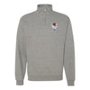 1st Battalion 24th Marines Quarter Zip Sweatshirt - Heather Grey