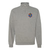 1st Battalion 4th Marines Quarter Zip Sweatshirt - Heather Grey