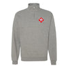 1st Battalion 6th Marines Quarter Zip Sweatshirt - Heather Grey