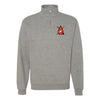 1st Battalion 8th Marines Quarter Zip Sweatshirt - Heather Grey