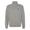 1st Combat Engineer Battalion Quarter Zip Sweatshirt - Heather Grey