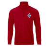 1st Combat Engineer Battalion Performance Quarter Zip - Red