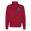 1st Tank Battalion Quarter Zip Sweatshirt - Red