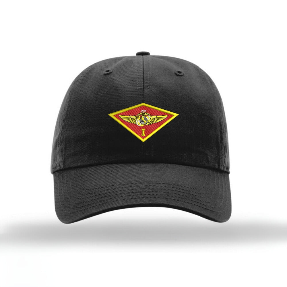 1ST Airwing Unstructured Hat - Black