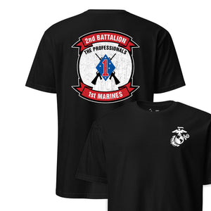 2nd Battalion 1st Marines Back Print T-Shirt