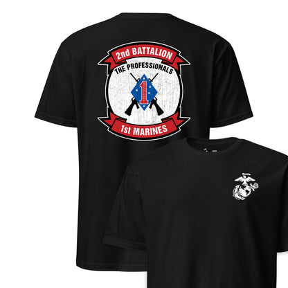 2nd Battalion 1st Marines Back Print T-Shirt