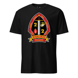 2nd Battalion 2nd Marines T-Shirt in Black - USMC unit tee