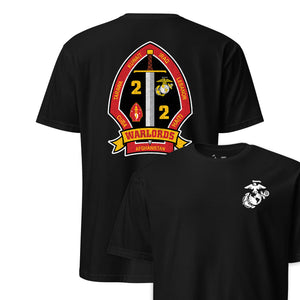 2nd Battalion 2nd Marines Back Print T-Shirt