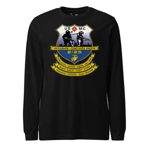 2nd Battalion 25th Marines Long Sleeve T-Shirt in Black - USMC unit apparel