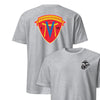 2nd Battalion 26th Marines Back Print T-Shirt - HEATHER GREY