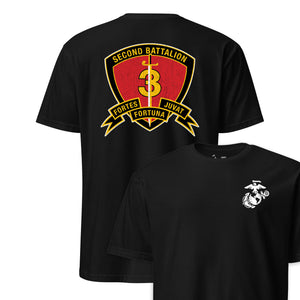 2nd Battalion 3rd Marines Back Print T-Shirt