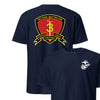2nd Battalion 3rd Marines Back Print T-Shirt - NAVY
