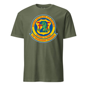 2nd Battalion 4th Marines T-Shirt in OD Green - USMC unit tee