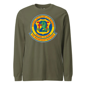 2nd Battalion 4th Marines Long Sleeve T-Shirt in OD Green - USMC unit apparel