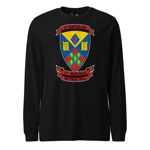 2nd Battalion 5th Marines Long Sleeve T-Shirt in Black - USMC unit apparel