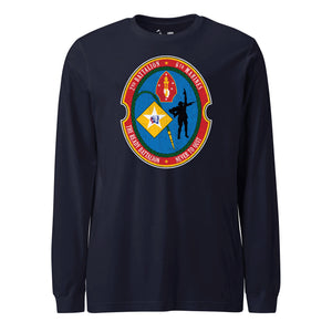 2nd Battalion 6th Marines Long Sleeve T-Shirt in Navy - USMC unit apparel