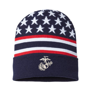 Eagle Globe & Anchor Patriotic Cuffed Watch cap