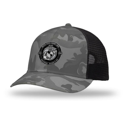 250th USMC Birthday Shield Patch Structured Trucker Hat