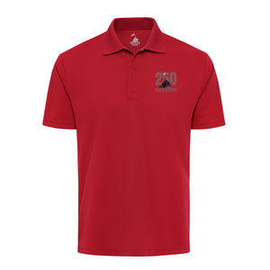 250th USMC Birthday Iwo Jima Performance Polo in Red - Marine Corps polo shirt