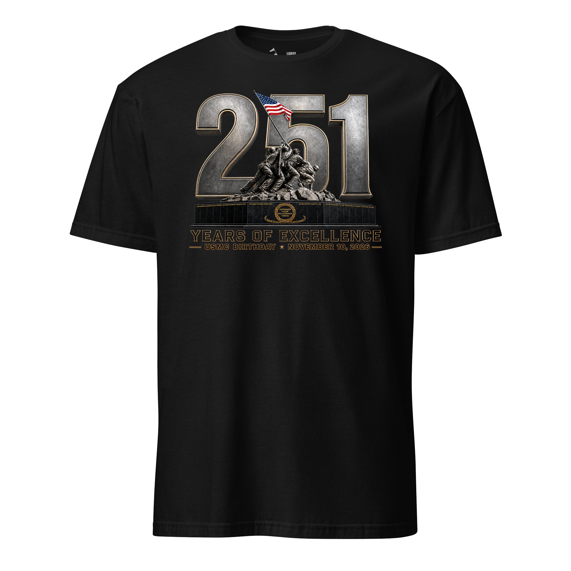 251 Years of Excellence USMC Birthday T-Shirt