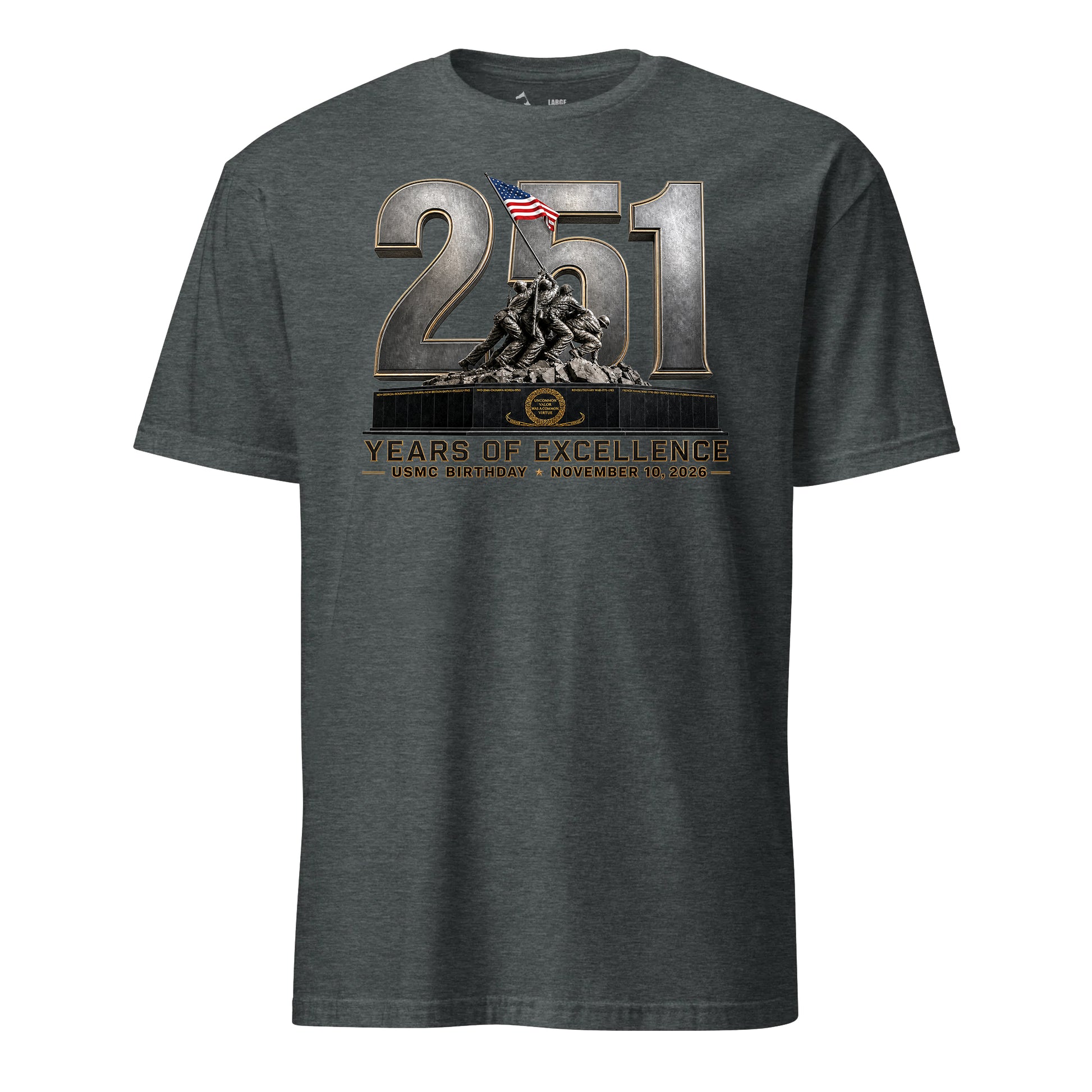 251 Years of Excellence USMC Birthday T-Shirt