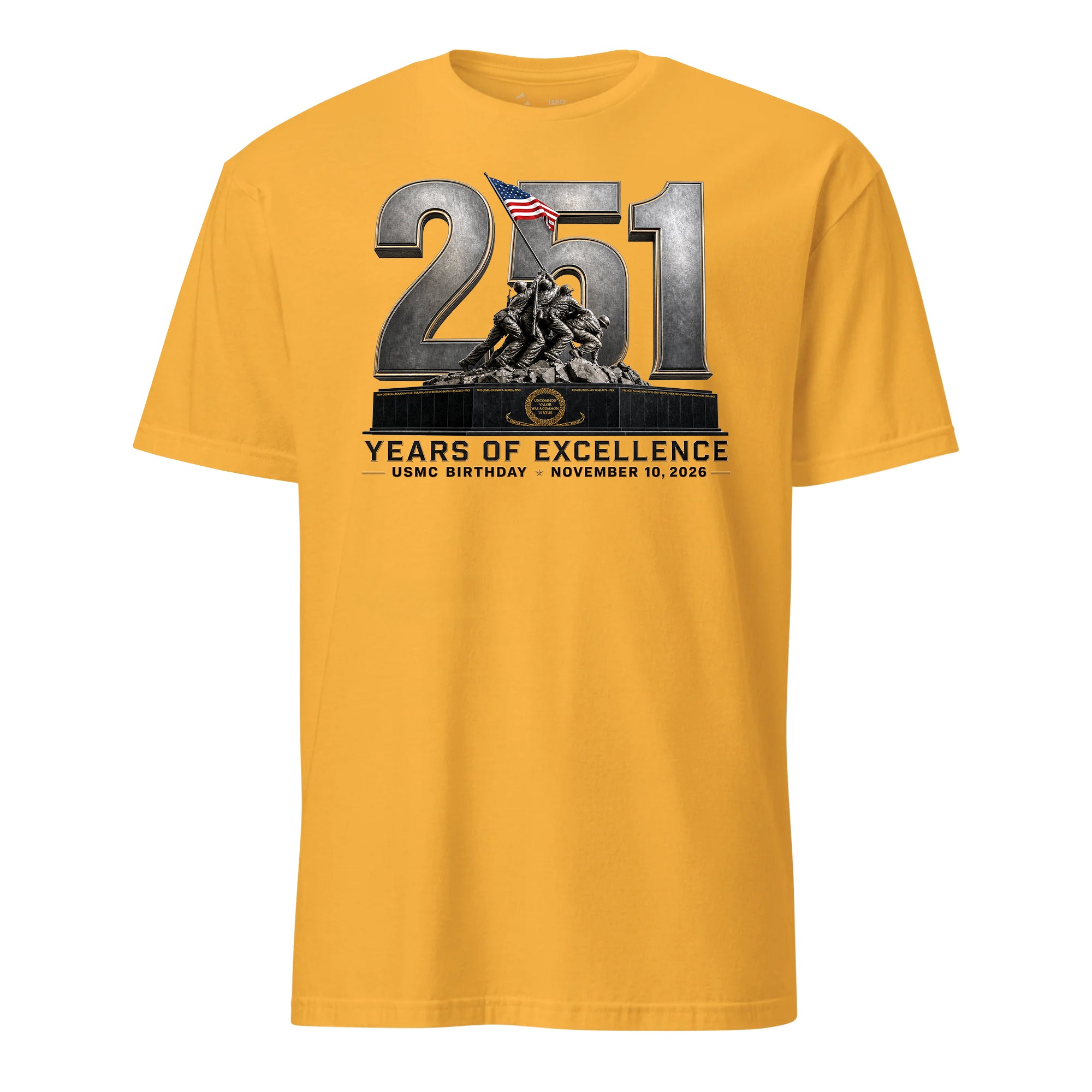 251 Years of Excellence USMC Birthday T-Shirt