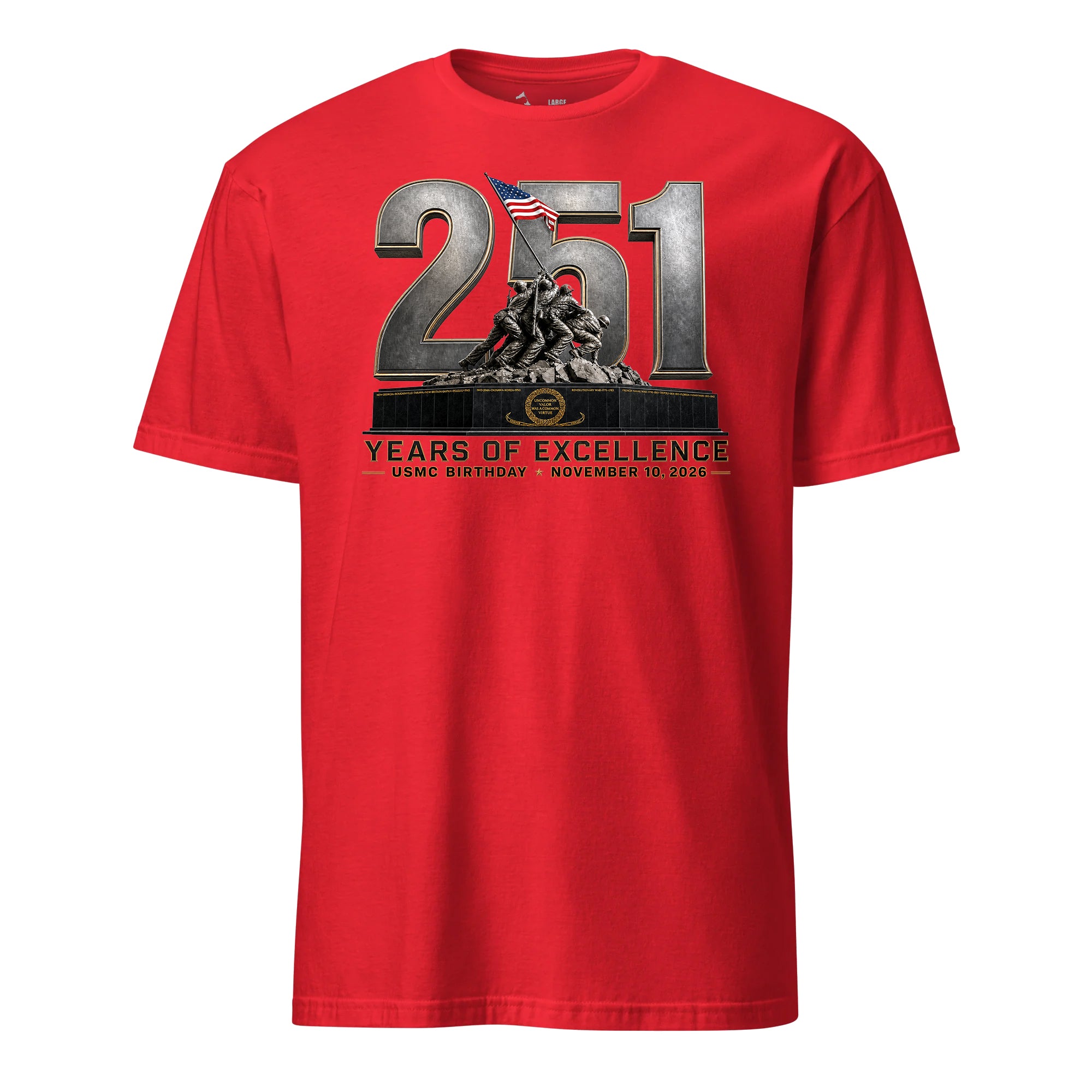 251 Years of Excellence USMC Birthday T-Shirt